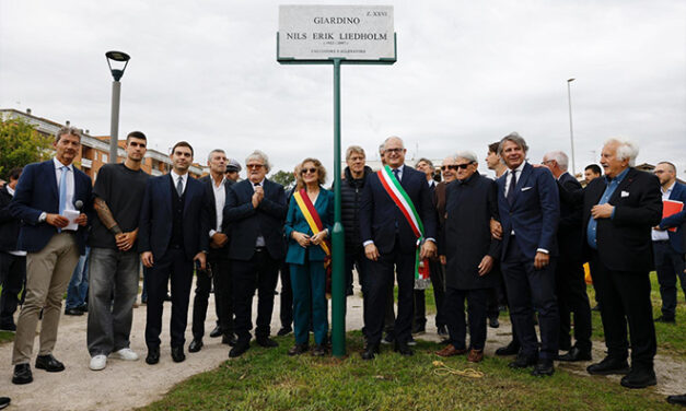 Inaugurato il giardino dedicato a Nils Liedholm