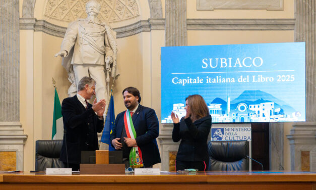 Subiaco è la Capitale italiana del libro 2025