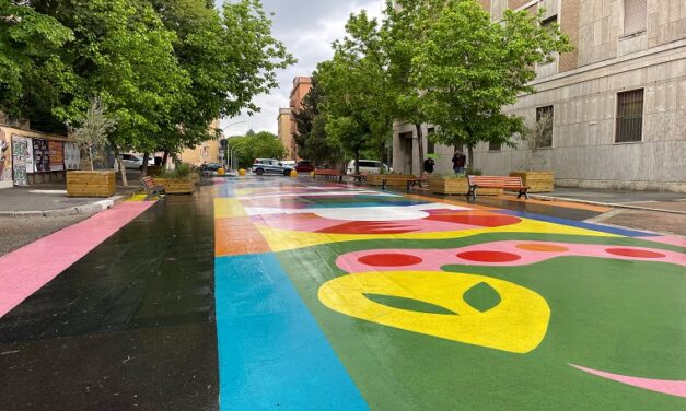 Inaugurata la prima strada scolastica artistica di Roma