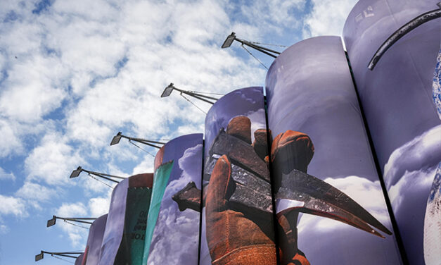 Piazza Venezia: sul cantiere Metro C il murale “Tools”